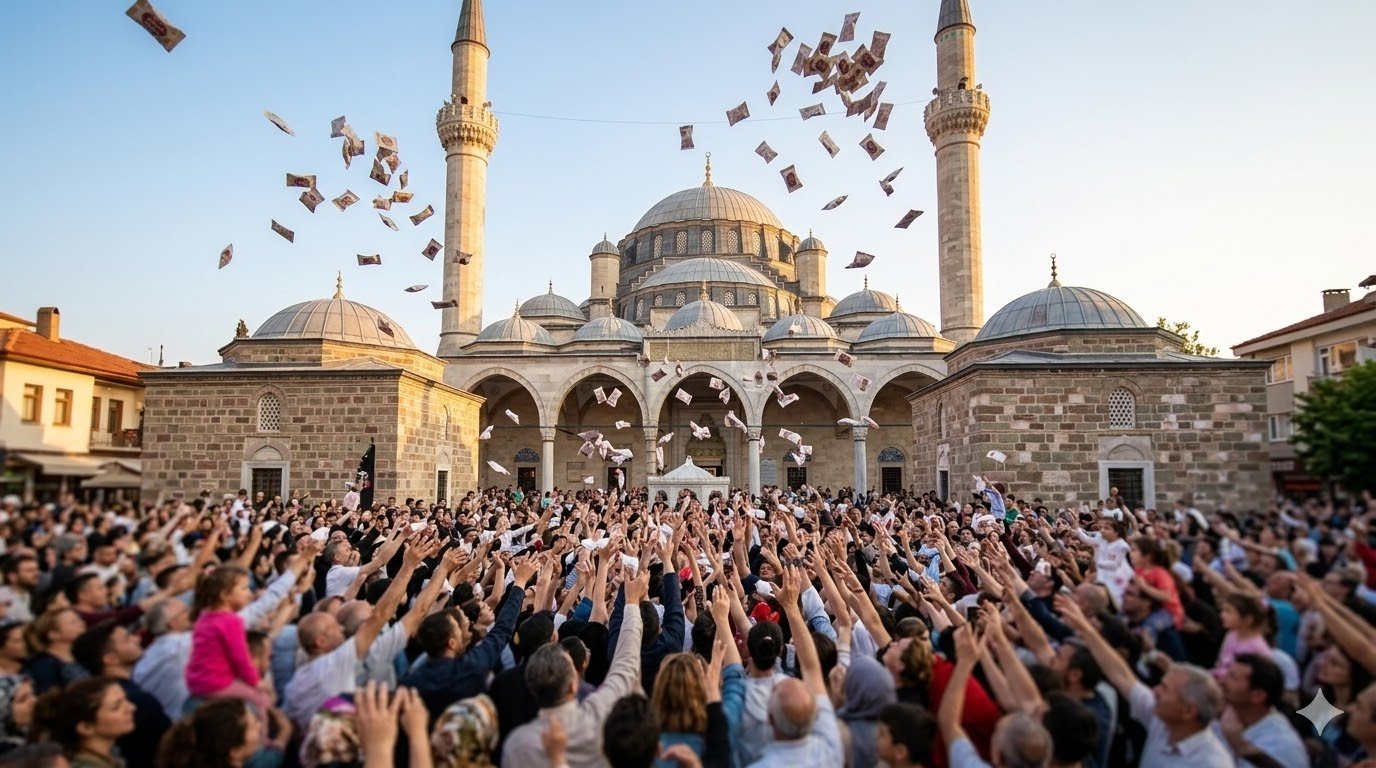 The real Mesir Festival in Manisa — thousands catching packets